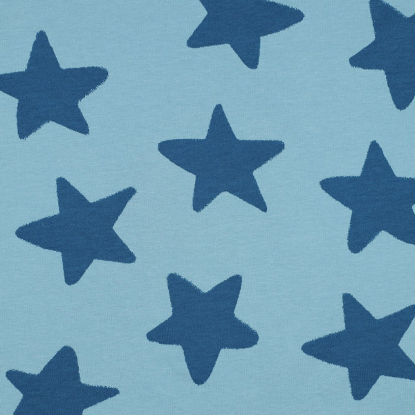 Soft Sweat | bedruckt | Stars | petrol/blau