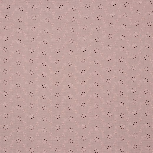Baumwolle | double gauze/Musselin | bestickt | EMBROIDERY Blume | altrosa