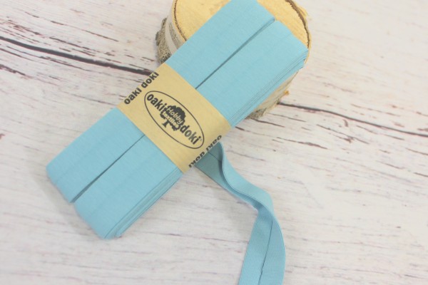 Bias Jersey Schrägband/Einfassband | 40 / 20mm | 3m | Nr. 474 | aqua