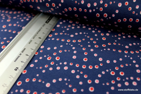Jersey | bedruckt | happy time | blau