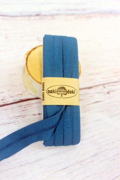 Bias Jersey Schrägband/Einfassband | 40 / 20mm | 3m | Nr.211 | dunkel petrol