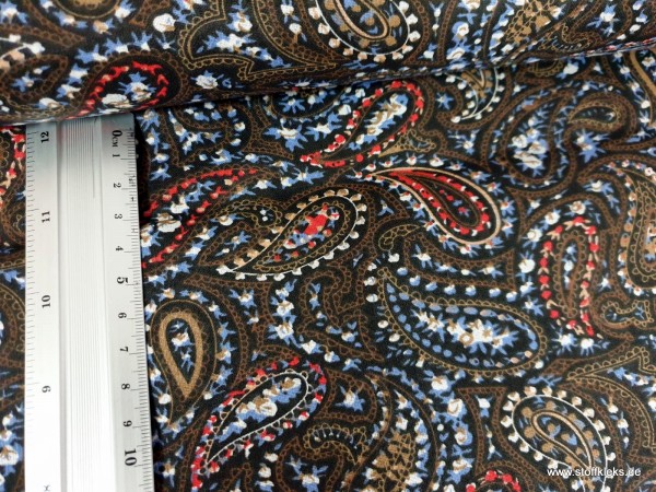 Baumwolle | bedruckt | Paisley | bunt