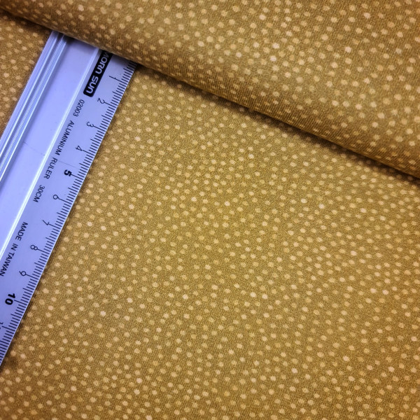 Jersey | bedruckt | Tupfen | senf