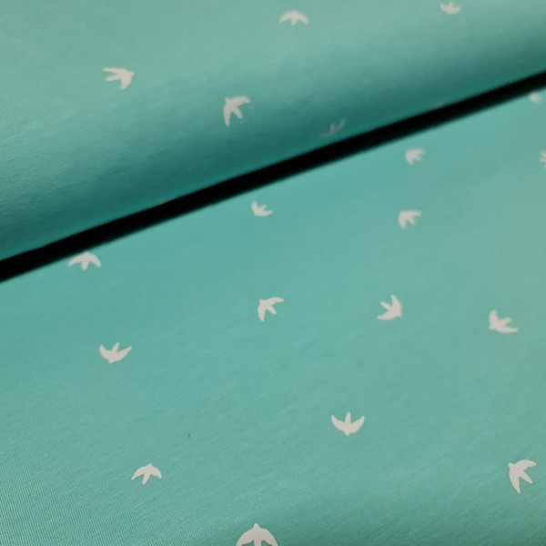 Jersey | bedruckt | Schwalben | mint