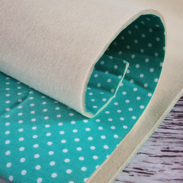 EcoBaFo | bedruckt | Pünktchen | türkis