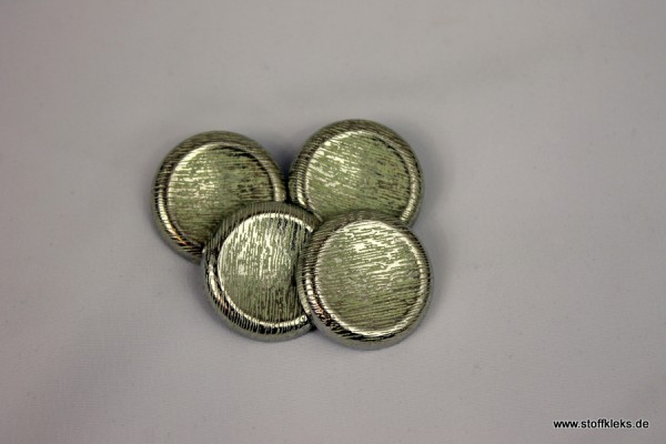 5 schöne Knöpfe | Metall | silber/mint | ca 2,5cm