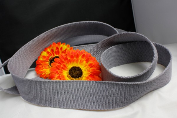 Gurtband | Baumwolle | 4cm | grau