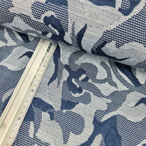 Viskose-Jacquard | style | blau