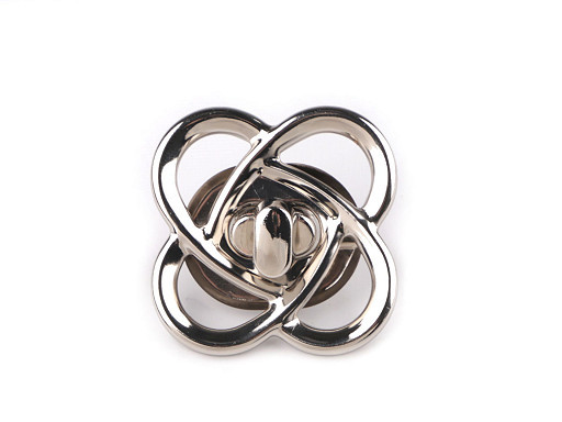 Steckschloss / Mappenschloss | 49 x 49 mm | nickelsilber