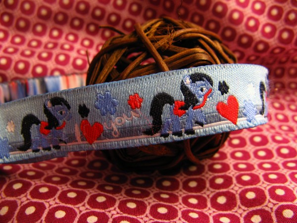 Webband | Ponys | blau