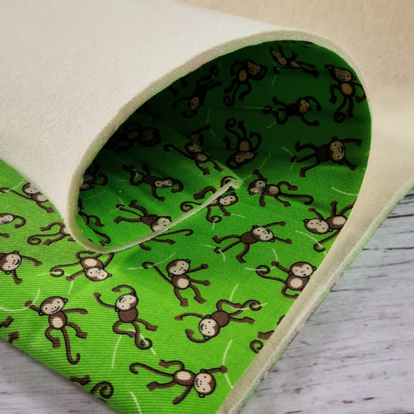 EcoBaFo | bedruckt | Äffchen | grün