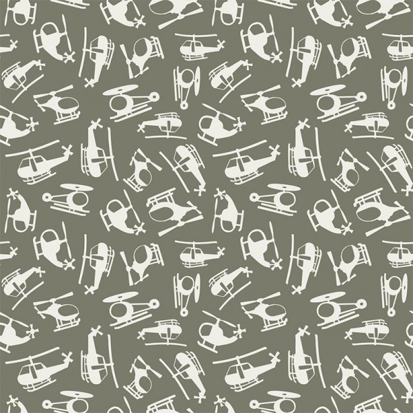 Sommersweat | French Terry | Helicopter | kaki