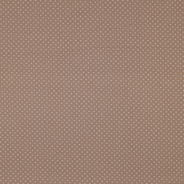Baumwolle | bedruckt | 1mm Punkte | taupe/weiss