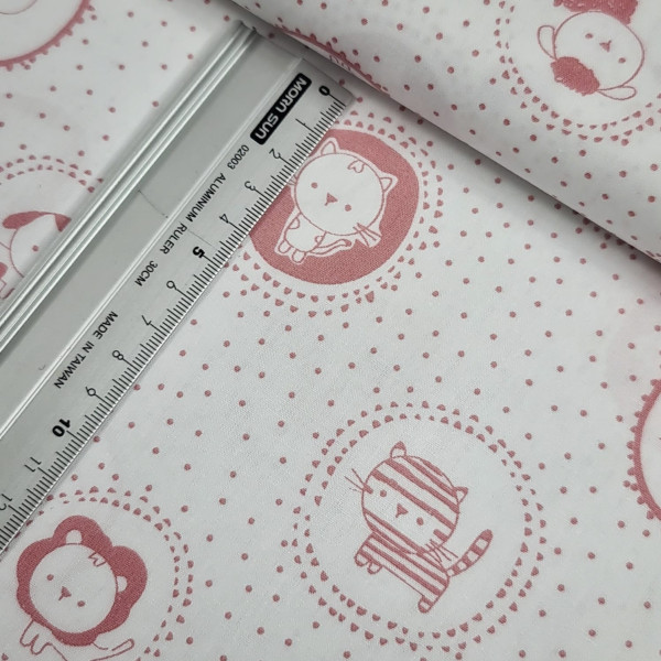 Baumwolle | bedruckt | mini Frieds with dots | weiß
