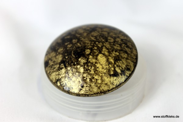 1 gold-metallischer Knopf | Öse | ca 3,8cm