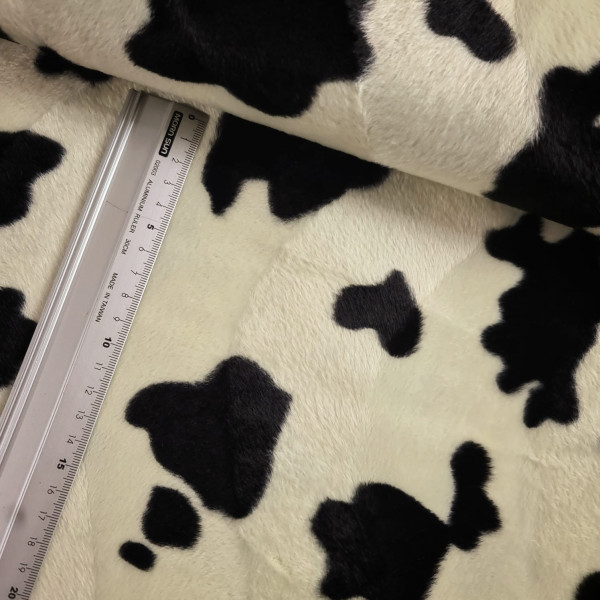 Fellimitat | Kuh | creme/schwarz