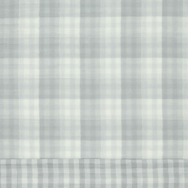 Baumwolle | double gauze/Musselin | double sided | check | grau