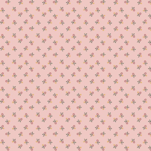 Baumwolle | bedruckt | little flowers | rosa