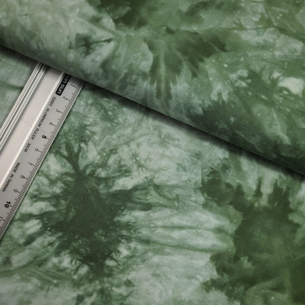 Baumwolle | bedruckt | Batik | grün