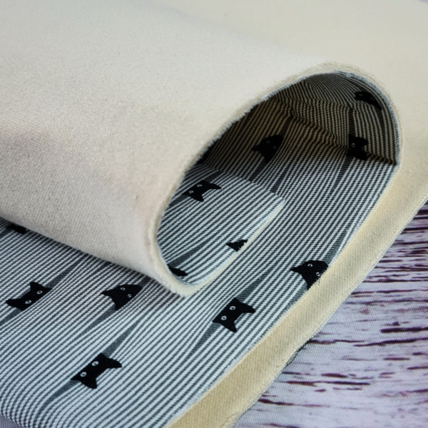 EcoBaFo | bedruckt | Mietze | grau