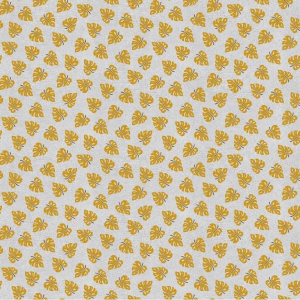 Leinenmischgewebe | Blätter | beige