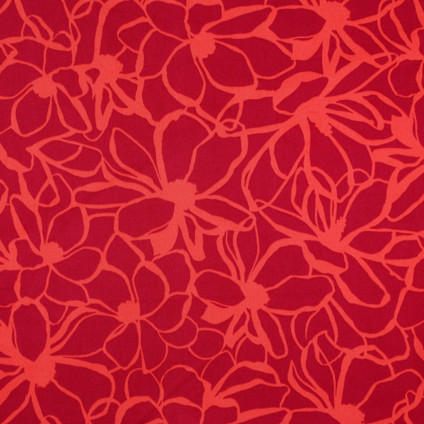 Baumwoll Satin | bedruckt | Nerida Hansen | Magnolie | magenta