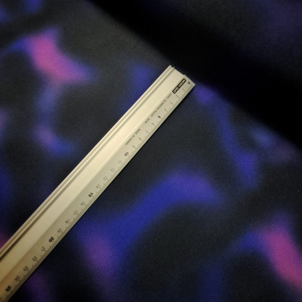 Outdoorstoff | bedruckt | Batik | schwarz/blau/pink