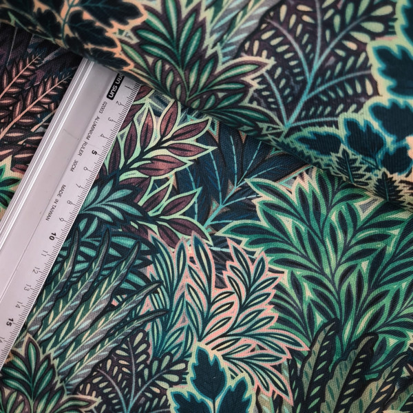 Canvas | Baumwolle | bedruckt | in the jungle | grün