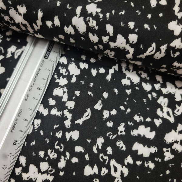 Baumwolle | bedruckt | all over | schwarz