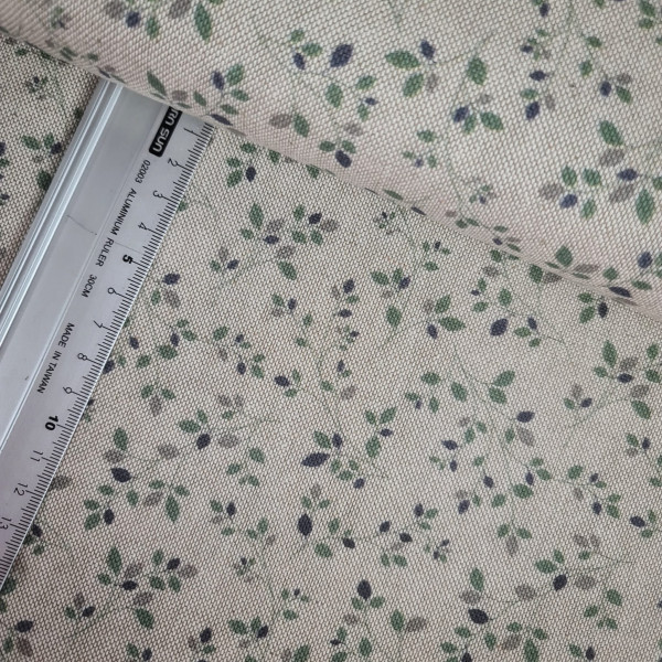 Canvas | Baumwolle | bedruckt | mini Zweige | natur