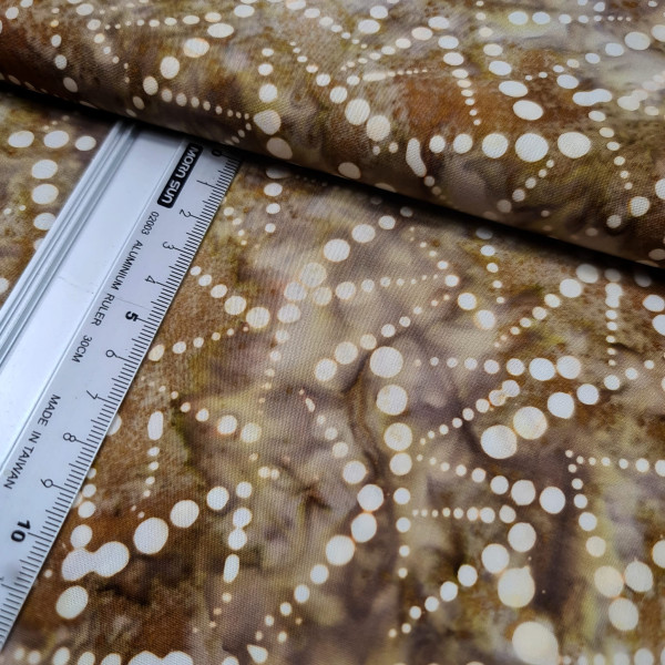 Baumwolle | bedruckt | Robert Kaufmann | Drops | braun/bunt