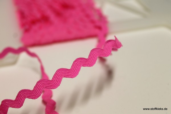 Zackenlitze | Uni | 5mm | pink