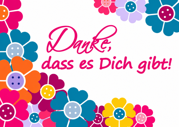 Postkarte "Danke"