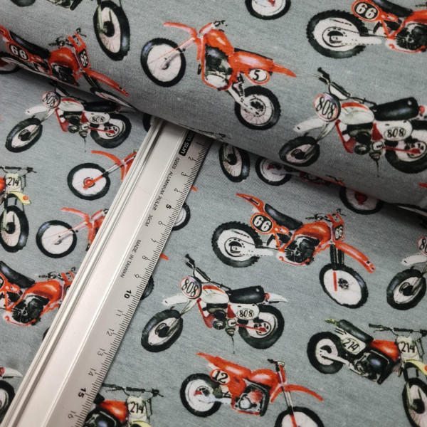 Jersey | bedruckt | Motor Cross | grau