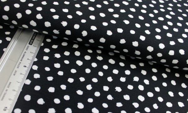 Jersey | bedruckt | Klecks | schwarz