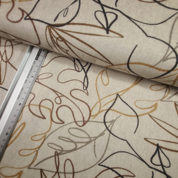 Canvas | Baumwolle | bedruckt | flower art | natur