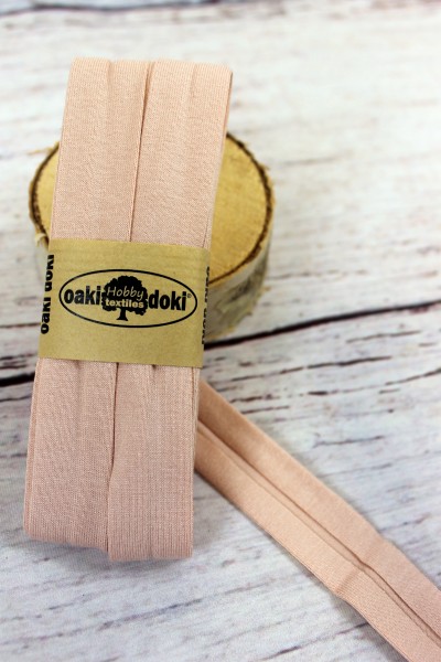 Bias Jersey Schrägband/Einfassband | 40 / 20mm | 3m | Nr. 033 | zartes rosé