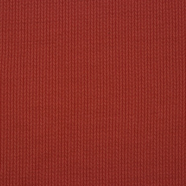 Jersey | bedruckt | recycelte Baumwolle | Strickmuster | rot