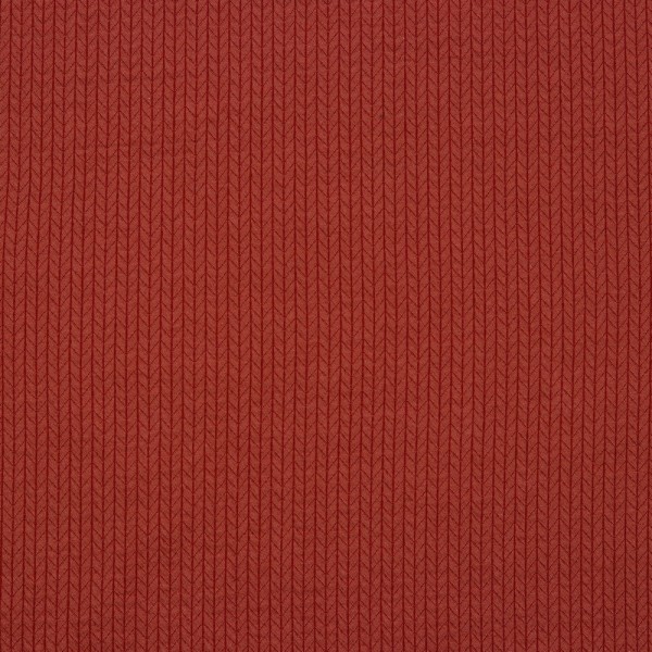 Jersey | bedruckt | recycelte Baumwolle | Strickmuster | rot