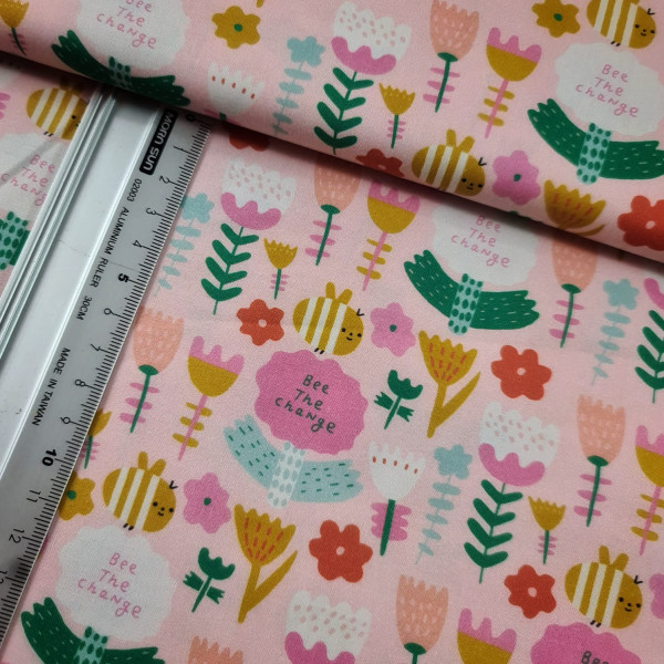 Baumwolle | bedruckt | Paintbrush Studio Fabrics | Garden | rosa/bunt