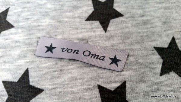 Applikation | Label | von Oma | grau