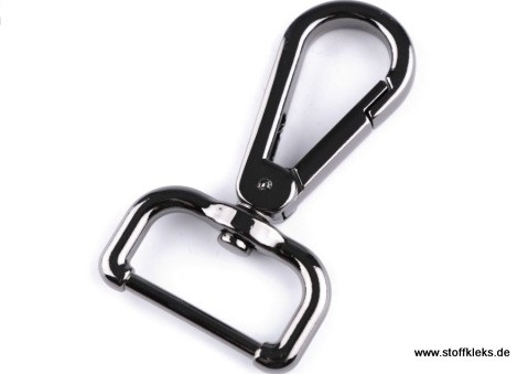 Karabiner | 25 mm | nickelschwarz