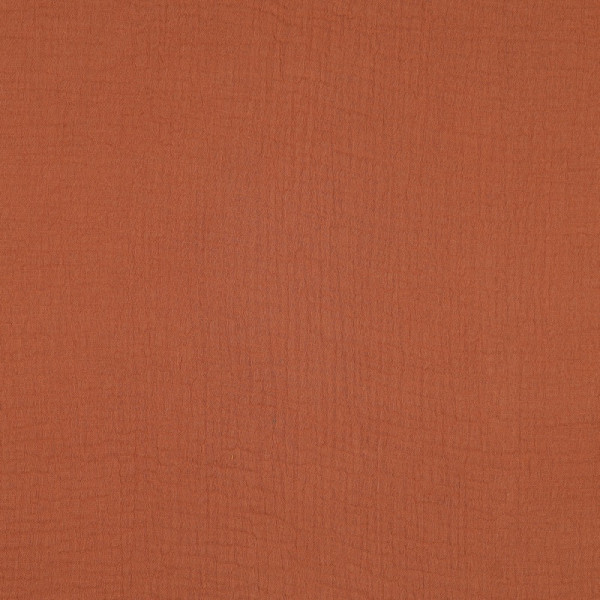 Baumwolle | double gauze/Musselin | Uni | cognac