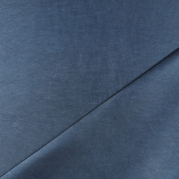 veganes Kunstleder | dunkel kobalt metallic