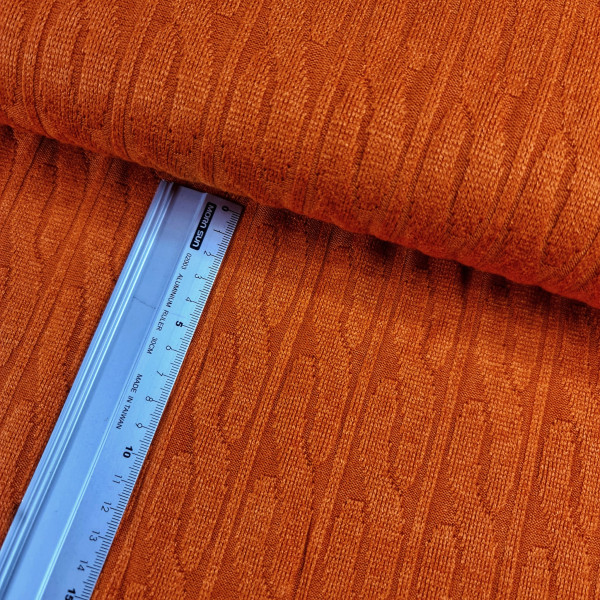 Sommerstrick | Zopfmuster | orange