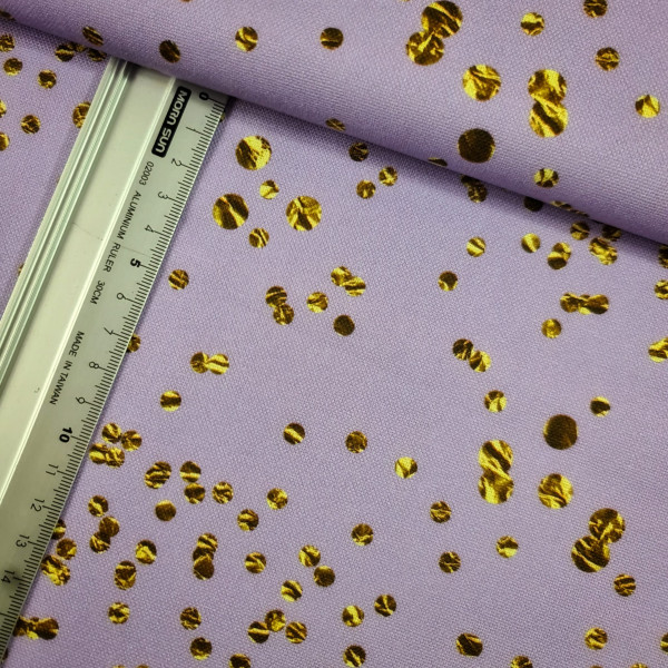 Canvas | Baumwolle | bedruckt | golden rain | flieder