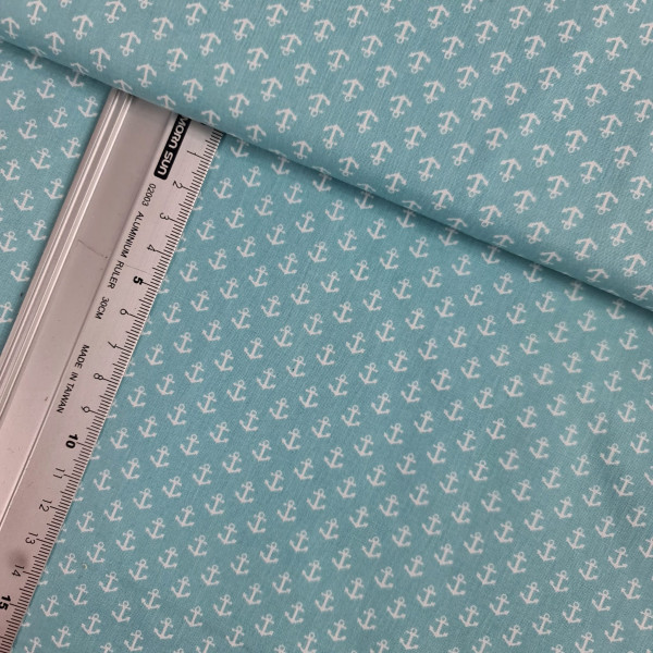 Baumwolle | bedruckt | Anker | mint