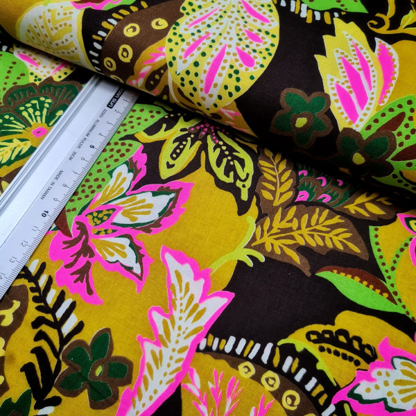 Baumwolle | bedruckt | Kokka Japan | floral | bunt