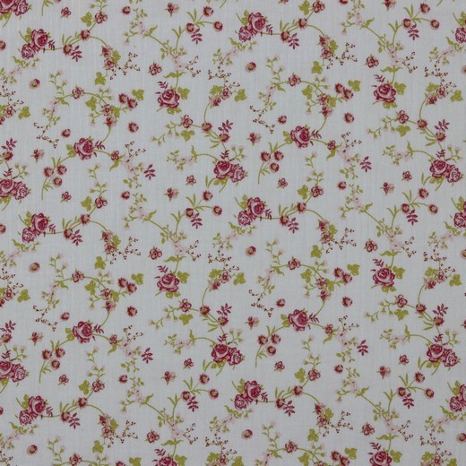 Baumwolle | double gauze/Musselin | flower | weiss