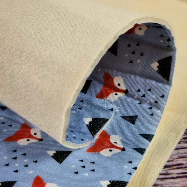 EcoBaFo | bedruckt | Füchse | hellblau